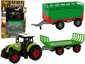 Mamido Traktor se dvěma přívěsy a efekty zelený