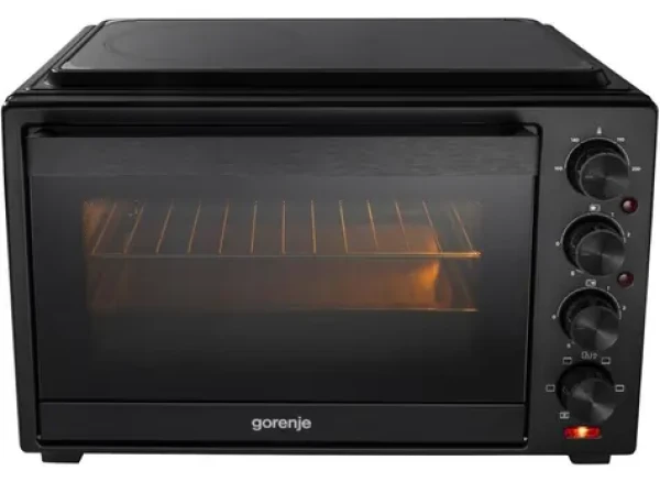 Gorenje OM38GBC černá / Mini trouba / 2 plotýnky / 3500 W / 38 l / 100–230 °C / časovač
