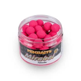 Mikbaits Fluo Mirabel Jahoda / Boilies / potápivé / 150 ml / 12 mm (MC0128)