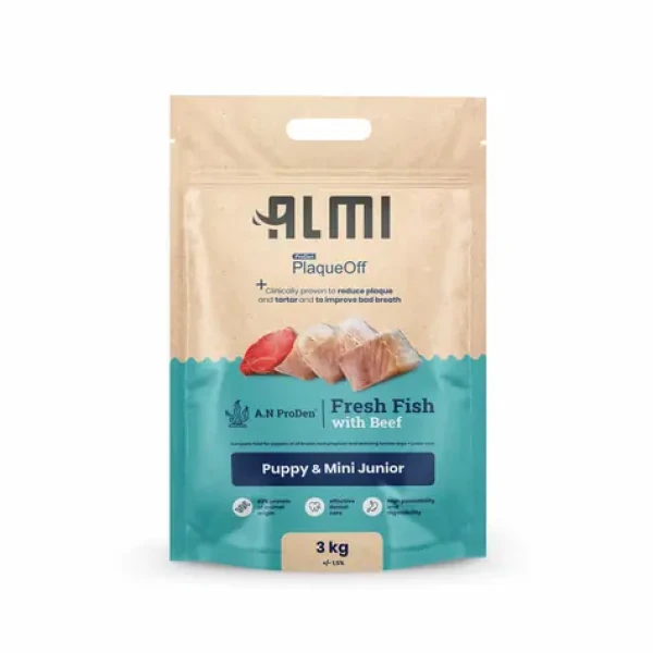 Almi Puppy & Mini Junior Granule s mořskou řasou 3 kg