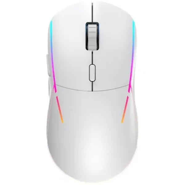 YENKEE YMS 3500WE SAMURAI WL bílá / bezdrátová herní optická myš / 5000 DPI / 6 tlačítek / 2.4 GHz / USB-C (8590669323463)