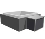 Aseko Pool Technology Box Alu - Whirlpool, v antracitové barvě - bez technologie, prázdny