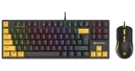 Tracer GAMEZONE Hornet 87 černá, žlutá / Set klávesnice s myší / Mechanická / RGB podsvícení / USB / EN layout (TRAKLA47396)
