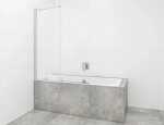 Vanová zástěna SAT Walk-In Xmotion 150x117,5 cm chrom SATWIXMVZ150 SATWIXMVZ150