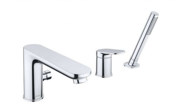 DURAVIT - Wave Baterie na okraj vany, 3-otvorová instalace, chrom WA5260000010