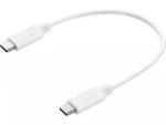 Sandberg USB-C Charge Cable 0.2m 65W bílá / nabíjecí kabel USB-C na USB-C