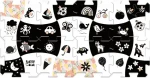 Trefl - Puzzle - Pěnové puzzle Treflíci: Černá a bílá