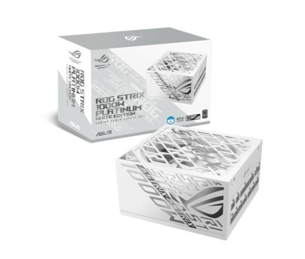 ASUS zdroj ROG STRIX 1000W White, 135mm, 80 Plus Platinum, Plně modulární, ATX 3.1 EDF_1887765