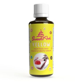 SweetArt airbrush barva tekutá Yellow (90 ml)