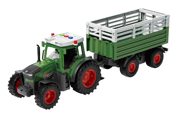 Traktor s vlečkou a efekty 42 cm