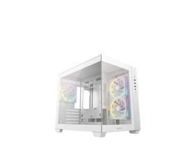DEEPCOOL Case CG330 3F, mATX, Průhledná bočnice, 3x120mm ARGB Fan, bílá EDF_1808123