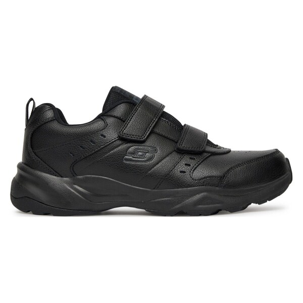 Tenisky Skechers HANIGER 58356 BBK Syntetický materiál,Přírodní kůže (useň) - Lícová