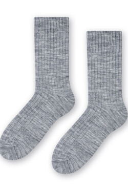 Pánské ponožky ALPACA 044 MELANŽOVÁ SVĚTLE ŠEDÁ 41-43