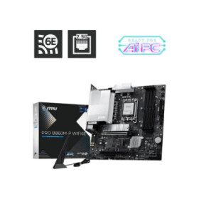 MSI MB Sc LGA1851 PRO B860M-P WIFI6E, Intel B860, 4xDDR5, WiFi, 2xDP, 1xHDMI, 1xVGA, mATX EDF_2648826