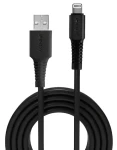 Lindy černá / Kabel / USB-A na Lightning / 1 m / MFi (31320)