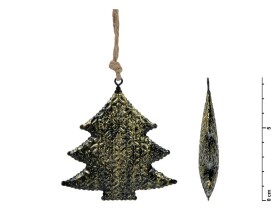 MFP, 8885738, vánoční dekorace, závěs, plechový stromek, 1 ks
