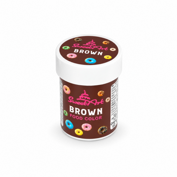 Gelová barva SweetArt Brown (30 g)