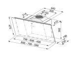 FRANKE - Smart Odsavač par FSMA 805 BK, šířka 80 cm, černé sklo 110.0377.735