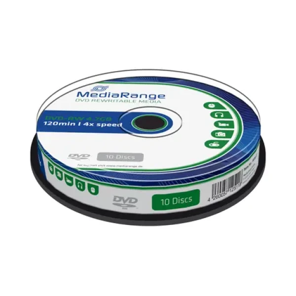 MediaRange DVD-RW 4.7GB 4x spindl 10ks (MR450)
