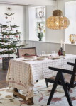MADAM STOLTZ Stolní lampa Seagrass/Cotton Rope, přírodní barva, textil