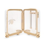 Konges Sløjd Dětský kufr Transparent Lemon 25 L, krémová barva, plast