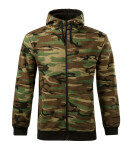 Camo Zipper mikina pánská camouflage brown XL