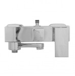 Erga Cube, sprchová baterie s vanovým výtokem a horním připojením sprchového sloupu, 150 mm, chromová, ERG-YKA-BW.CB-CHR