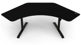 AROZZI ARENA ANGELO Pure Black / Herní stůl / rohový / černý / D:225cm / Š:102cm / V:71cm-81cm (ARENA-ANGELO-PBK)