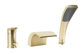 REA - Třídílná vanová baterie RIVEN Brush Gold REA-B0494