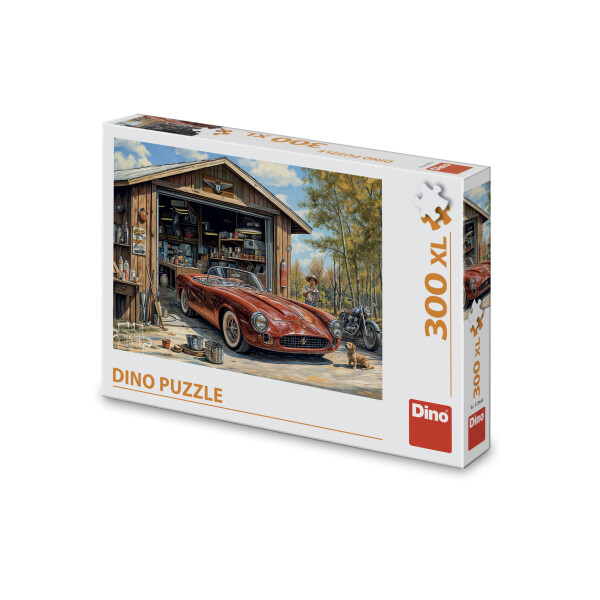 Puzzle Jaguár v garáži 300 xl dílků