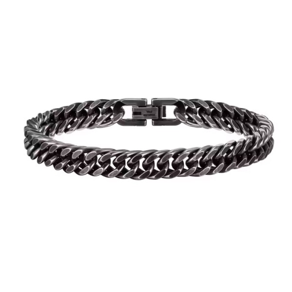 Pánský ocelový náramek Miami Cuban Vintage 8 mm, 21,5 cm Vintage