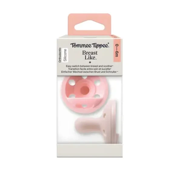 Tommee Tippee Breast-like 0-6m Girl / Dudlík / silikonový / 2 ks