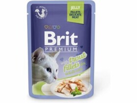 Brit cat FILLETS jelly Pstruh 85