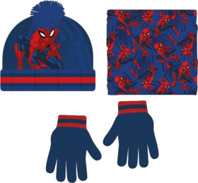 Sada čepice + rukavice + nákrčník Spiderman - Alltoys Cerdá