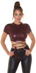 Sexy top KouclaWetLook Cropped top Einheitsgroesse