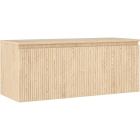 MEXEN/S - Rivel koupelnová skříňka pod umyvadlo 120 cm s deskou, 1 šuplík, reliéf , dub 91A20-12047-1-BFC81