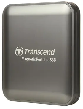 Transcend ESD420C 2TB šedá / Externí odolný SSD disk / USB 20Gbps Type-C / 2000 MB/s čtení / 2000 MB/s zápis / MagSafe (TS2TESD420C)