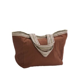 MADAM STOLTZ Bavlněná taška Rust, hnědá barva, textil