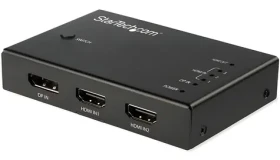 StarTech černá / Video přepínač / 3× HDMI + 1× DisplayPort na HDMI / 4K 60Hz (VS421HDDP)