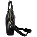 Luxusní kožená business taška Benedikt, černá