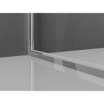 MEXEN/S - Exo sprhcový kout dveře křídlové 80 x 80, transparent, chrom 814-080-080-01-00