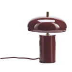 MADAM STOLTZ Stolní lampa Enamel Maroon, červená barva, kov