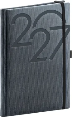 NOTIQUE Týdenní diář Ajax 2027 černý / 15 × 21 cm