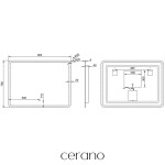 CERANO - Koupelnové LED zrcadlo Speculare - 90x70 CER-429283