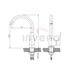 INVENA - Dřezová baterie DOKOS bílá/chrom BZ-19-002-V