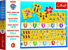 Puzzle Čísla Tlapková patrola