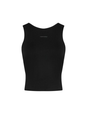 Dámské merino tílko ICEBREAKER Wmns 150 Active Cropped Bra-Tank, Black velikost: XL