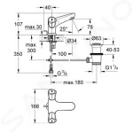 GROHE - Costa L Umyvadlová baterie s výpustí, chrom 21390001