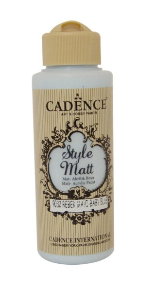 Matná akrylová barva Cadence Style Matt - modrá baby / 120 ml