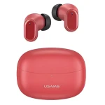 USAMS BH Series BHUBH03 červená / Bezdrátová sluchátka do uší / Bluetooth 5.1 / výdrž 25 h (BHUBH03)